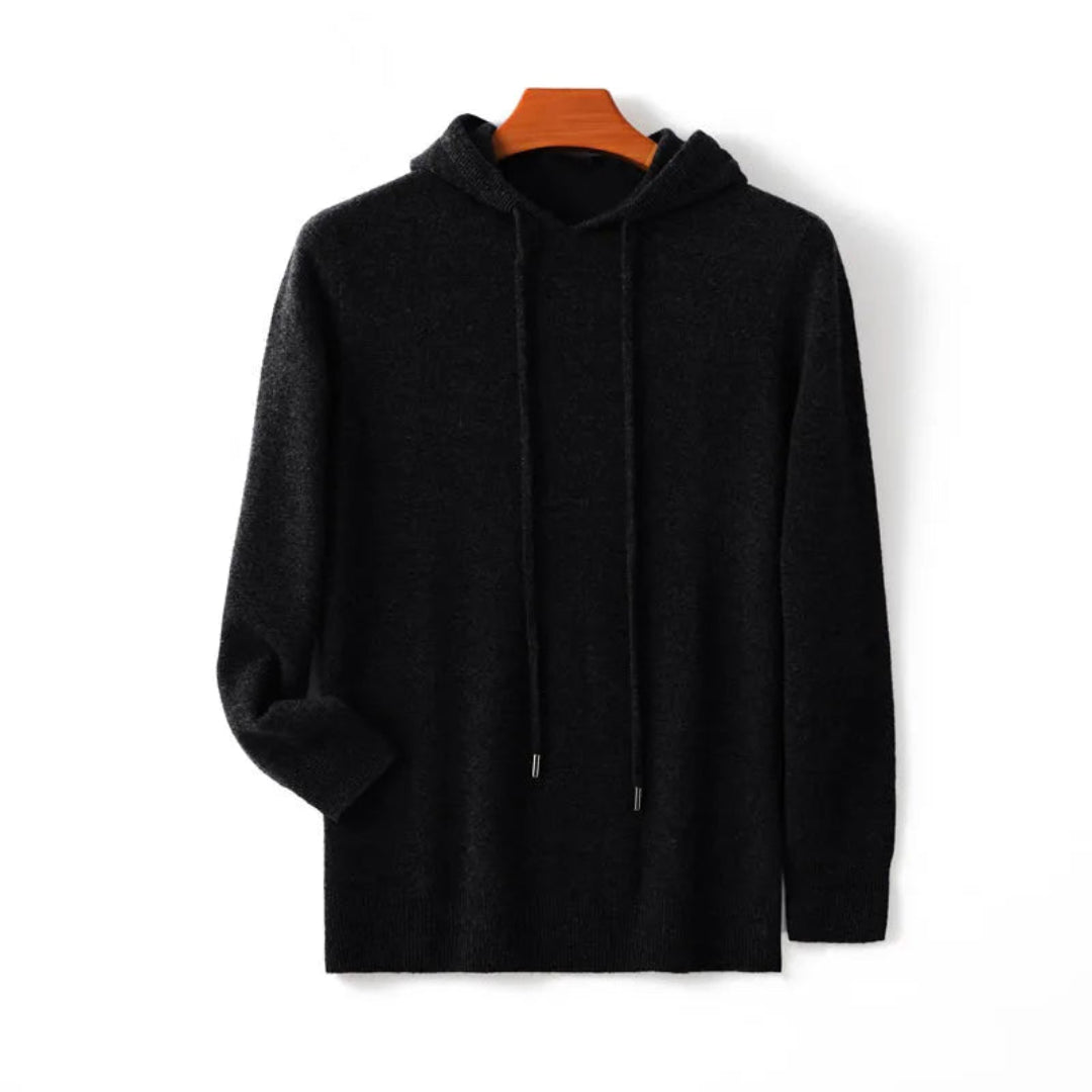 Men's Merino Wool Hooded Pullover