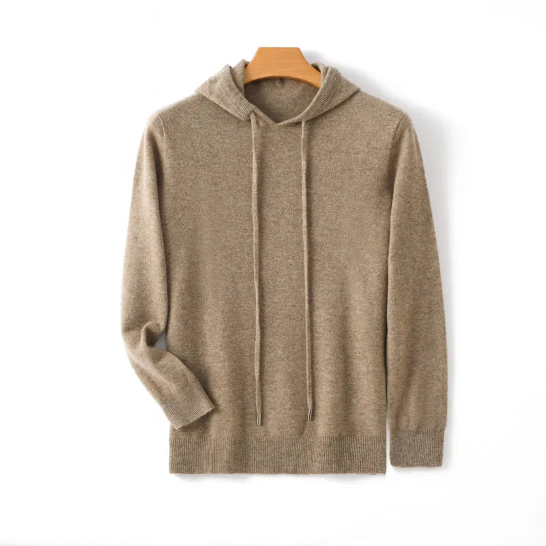 Men's Merino Wool Hooded Pullover