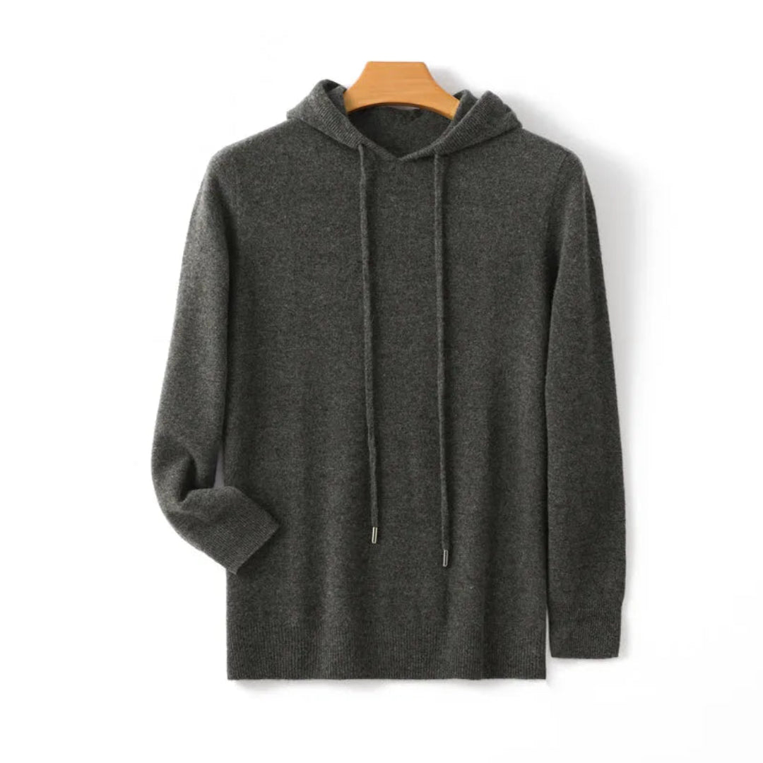 Men's Merino Wool Hooded Pullover
