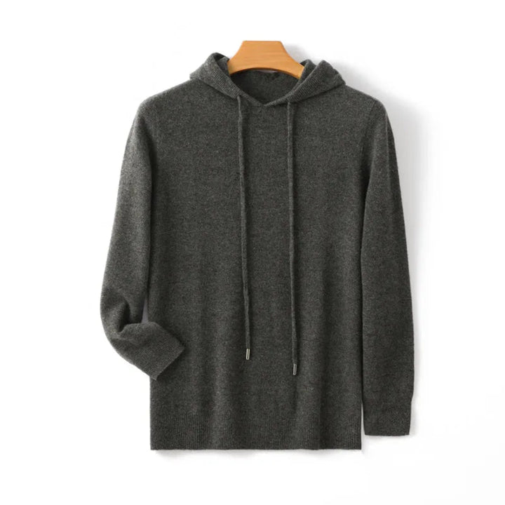 Men's Merino Wool Hooded Pullover