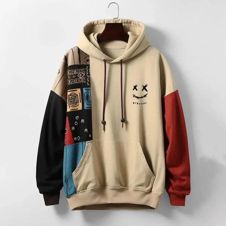 Men’s Patchwork Graphic Hoodie