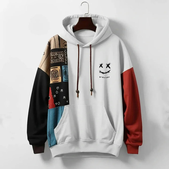 Men’s Patchwork Graphic Hoodie