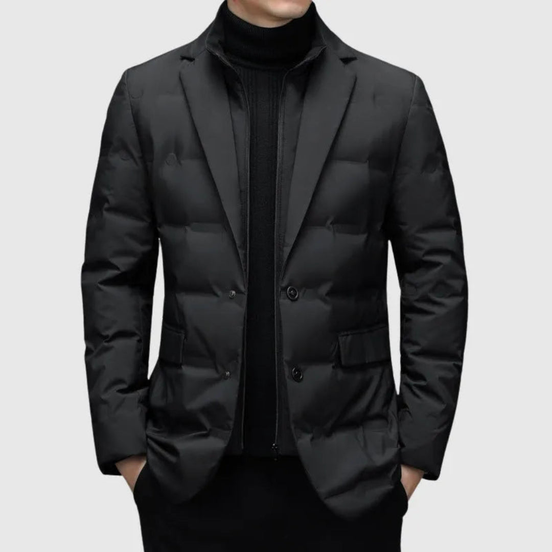 Men’s Quilted Down Blazer Jacket
