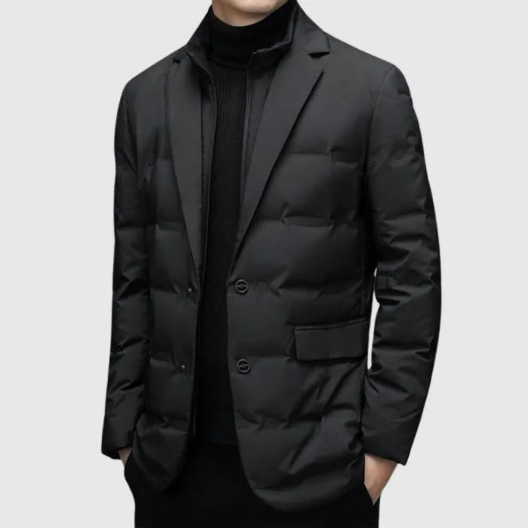 Men’s Quilted Down Blazer Jacket