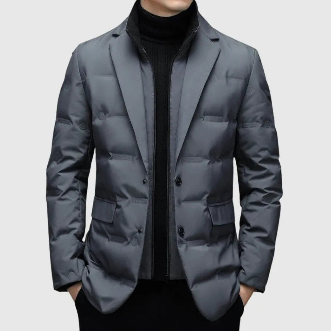 Men’s Quilted Down Blazer Jacket
