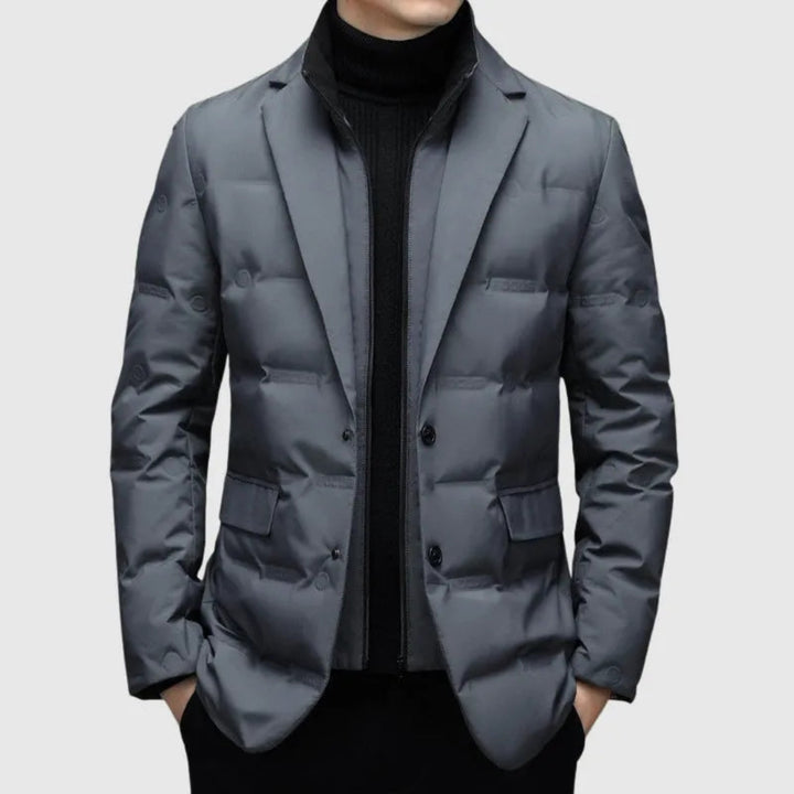 Men’s Quilted Down Blazer Jacket