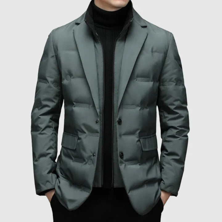 Men’s Quilted Down Blazer Jacket