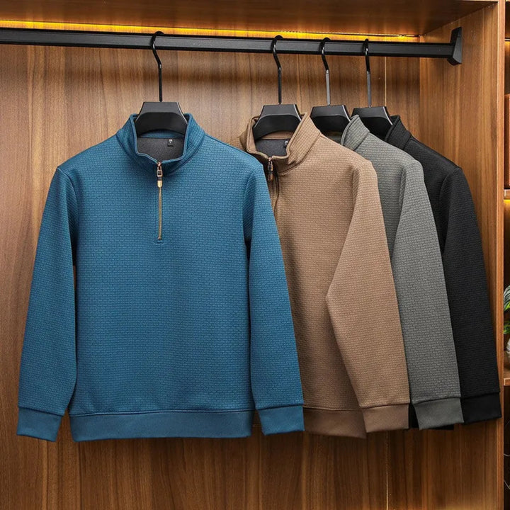 Men’s Silk Quarter Zip Sweatshirt