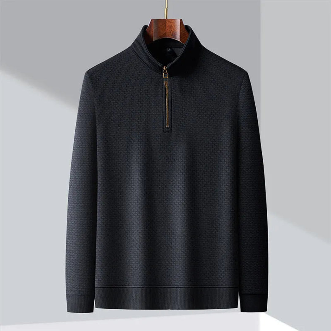 Men’s Silk Quarter Zip Sweatshirt