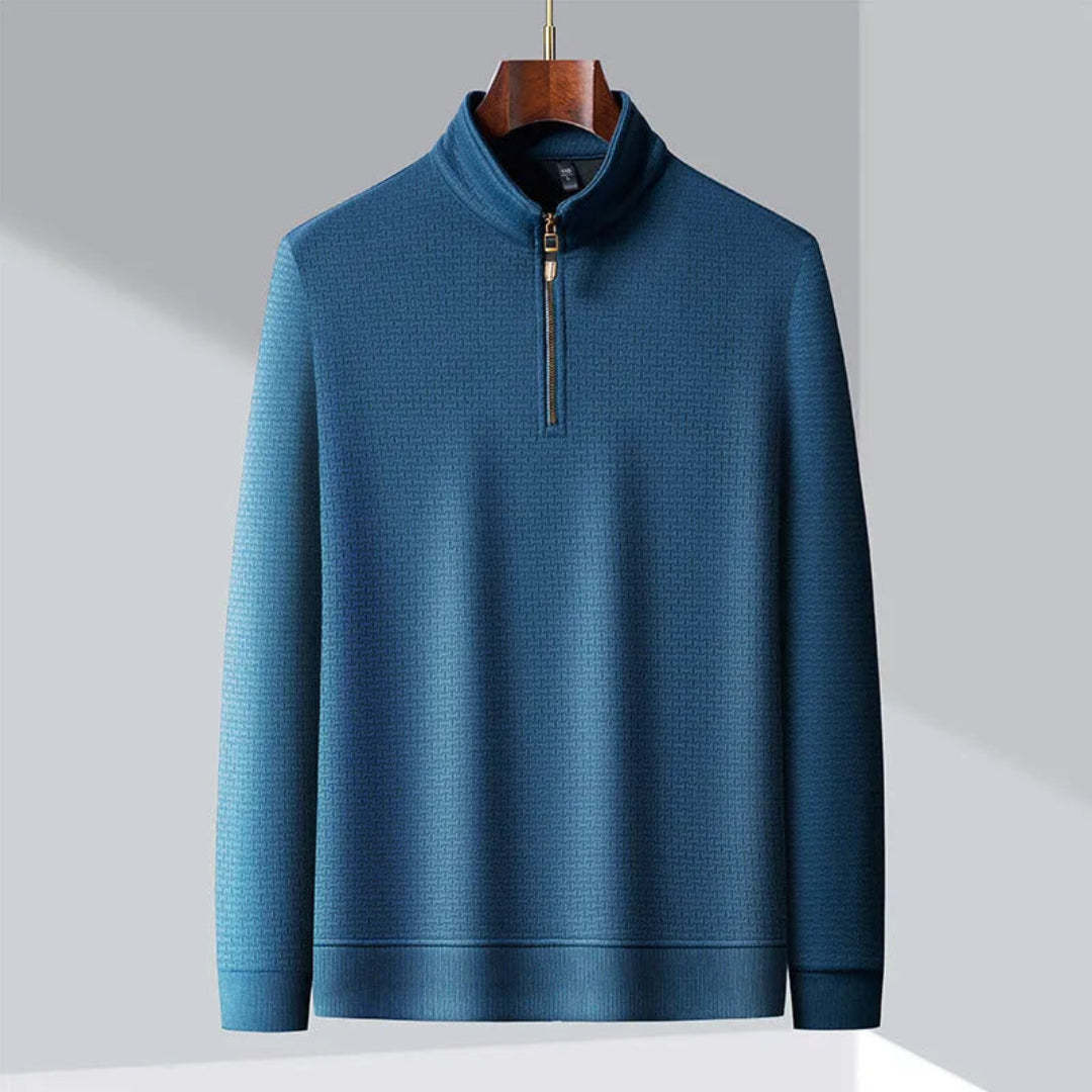 Men’s Silk Quarter Zip Sweatshirt
