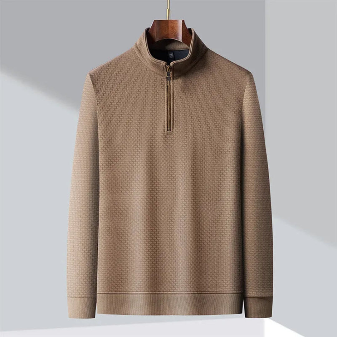 Men’s Silk Quarter Zip Sweatshirt