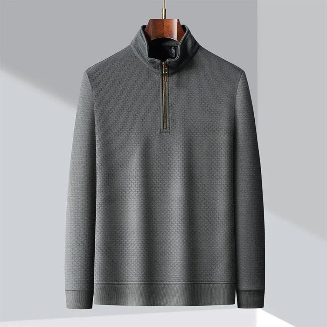 Men’s Silk Quarter Zip Sweatshirt