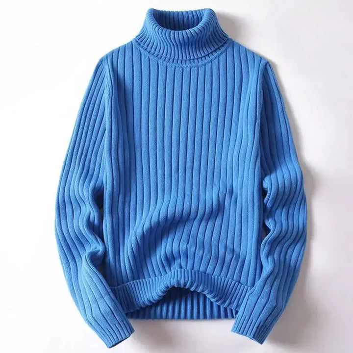 Men’s Striped Turtleneck Sweater