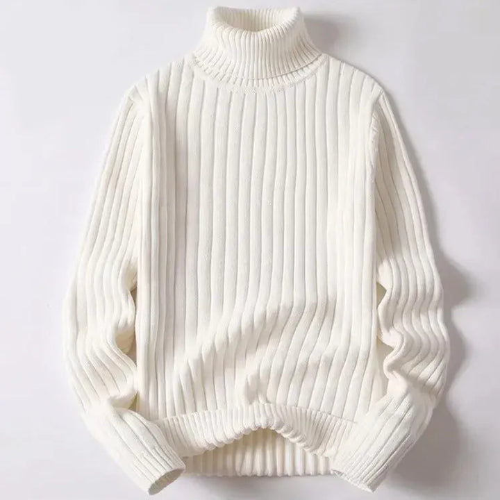 Men’s Striped Turtleneck Sweater