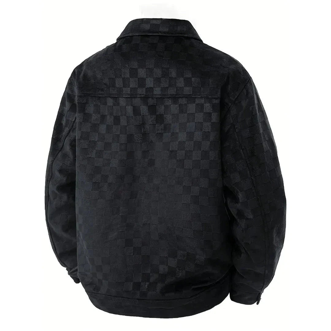 Men’s Suede Checkered Jacket
