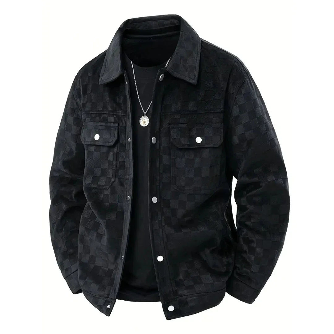 Men’s Suede Checkered Jacket
