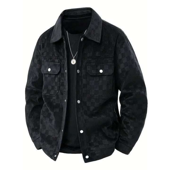 Men’s Suede Checkered Jacket