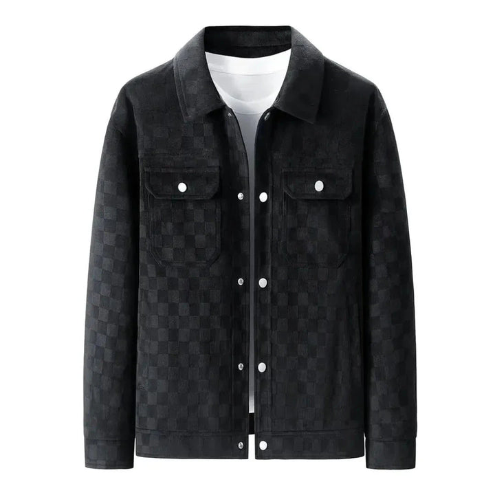 Men’s Suede Checkered Jacket