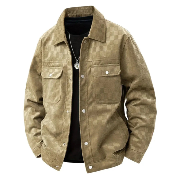 Men’s Suede Checkered Jacket