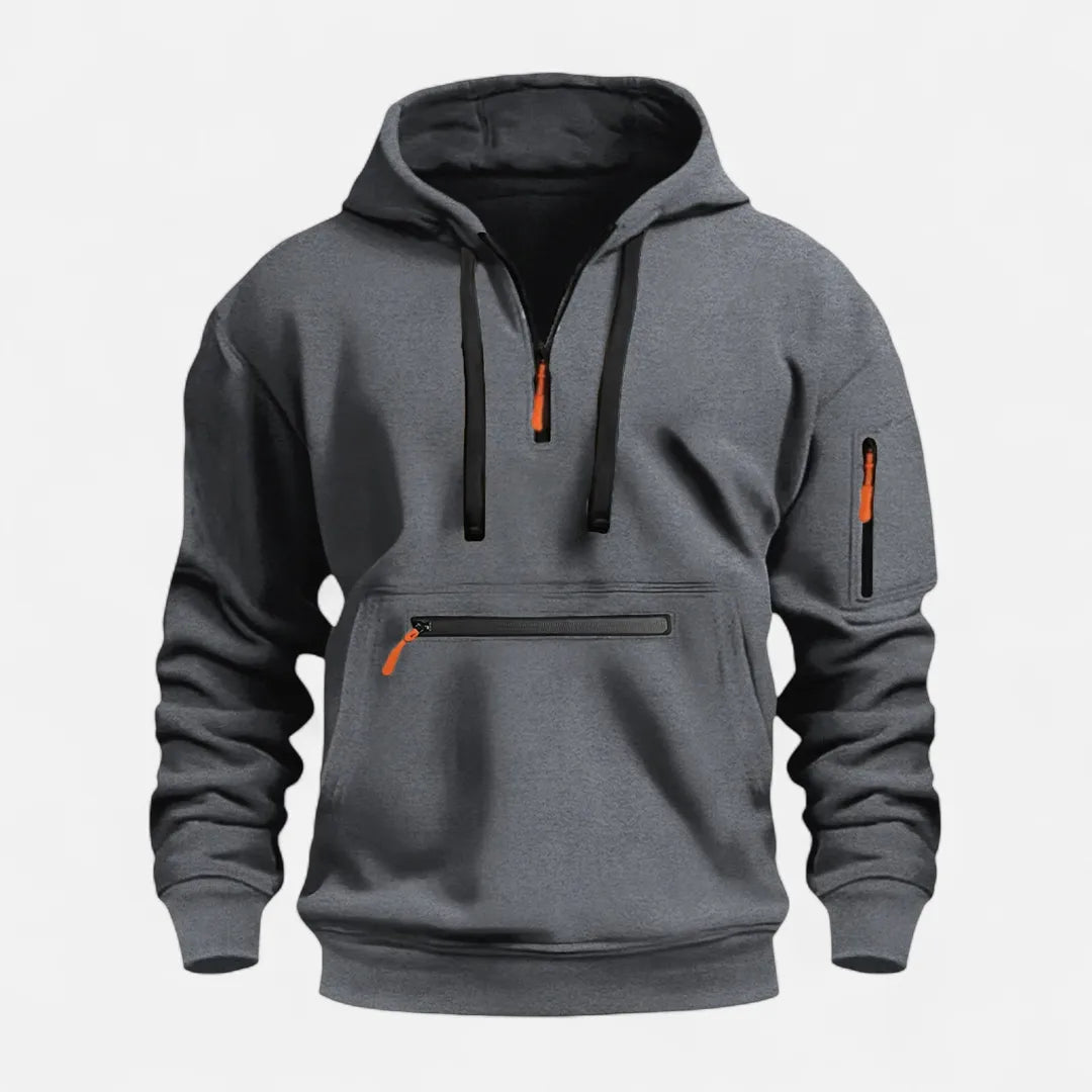 Men’s Tactical Half-Zip Utility Hoodie