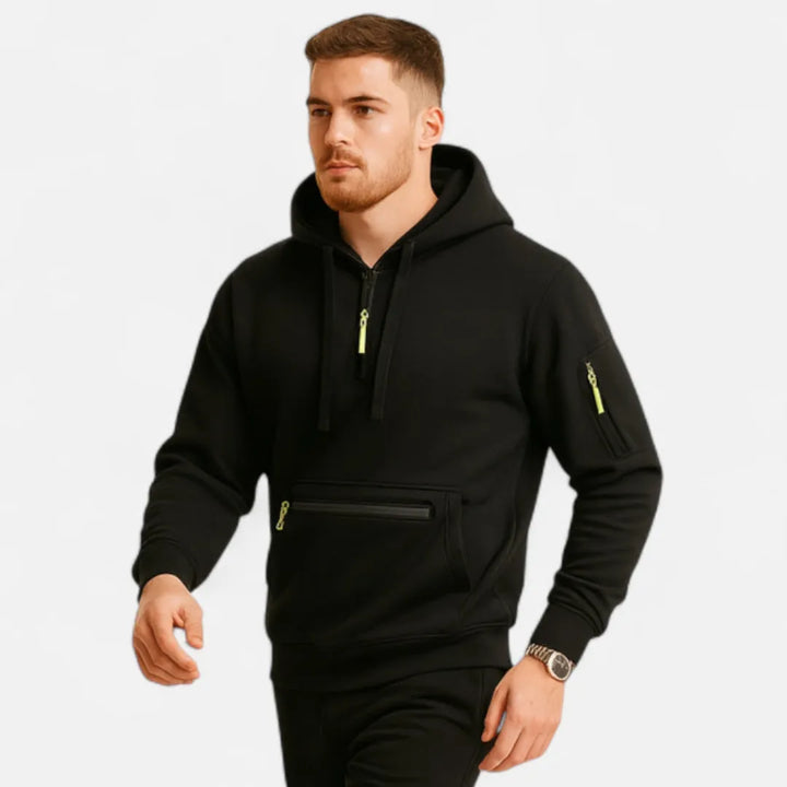 Men’s Tactical Half-Zip Utility Hoodie