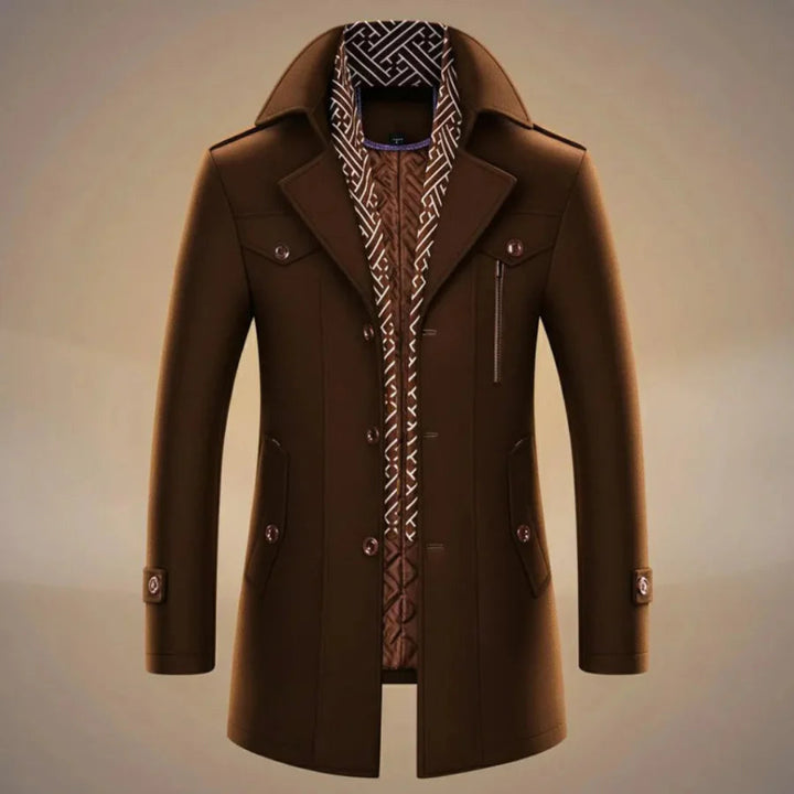 Men’s Tailored Long Wool Coat
