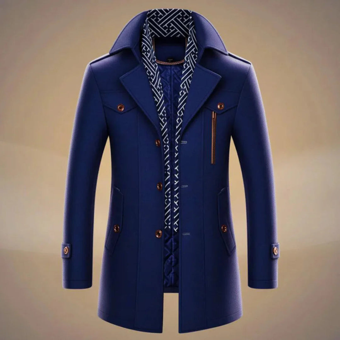 Men’s Tailored Long Wool Coat