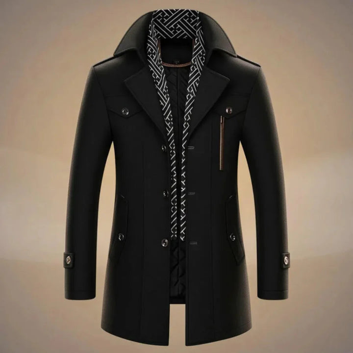Men’s Tailored Long Wool Coat