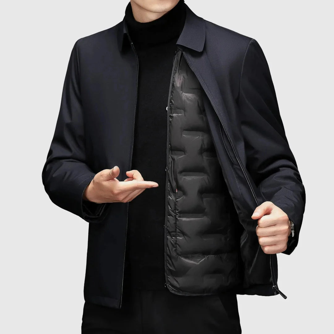 Men’s Turn-Down Collar Padded Jacket