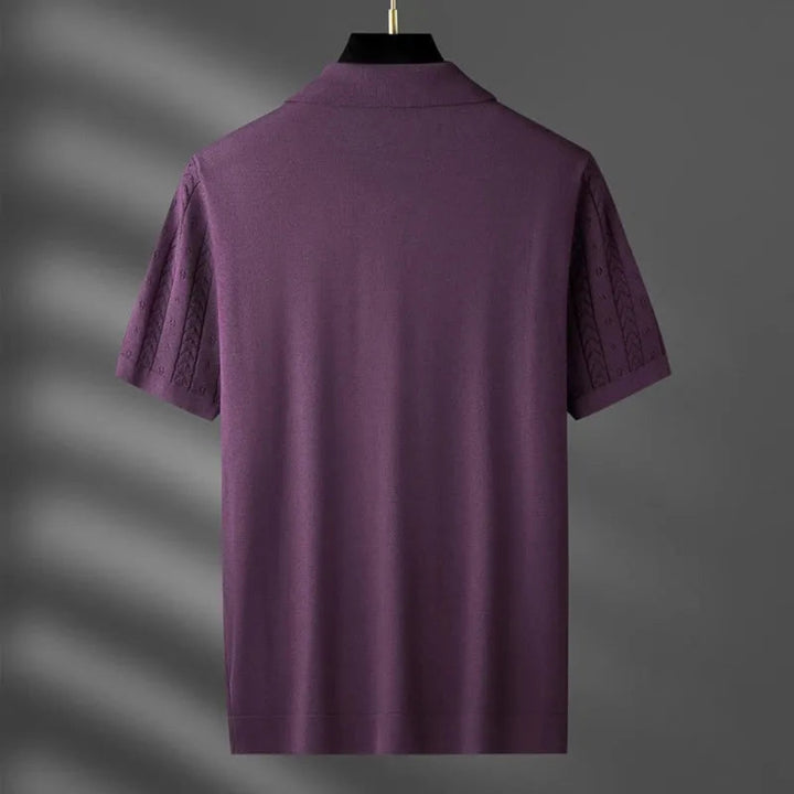Milan Textured Knit Polo Shirt