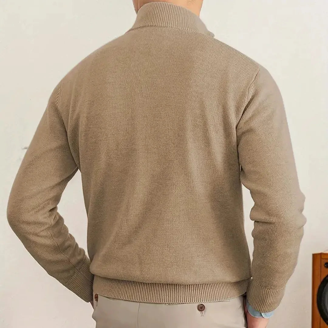 Mitchell Cotton Half-Zip Sweater
