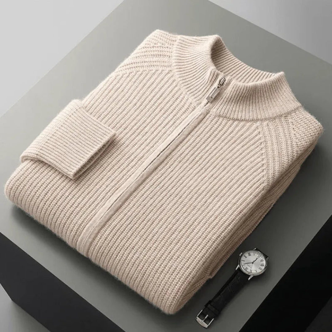 Nolan Cashmere Ribbed Sweater