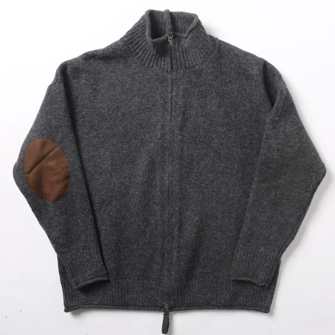 Nolan Full Zip Wool Cardigan