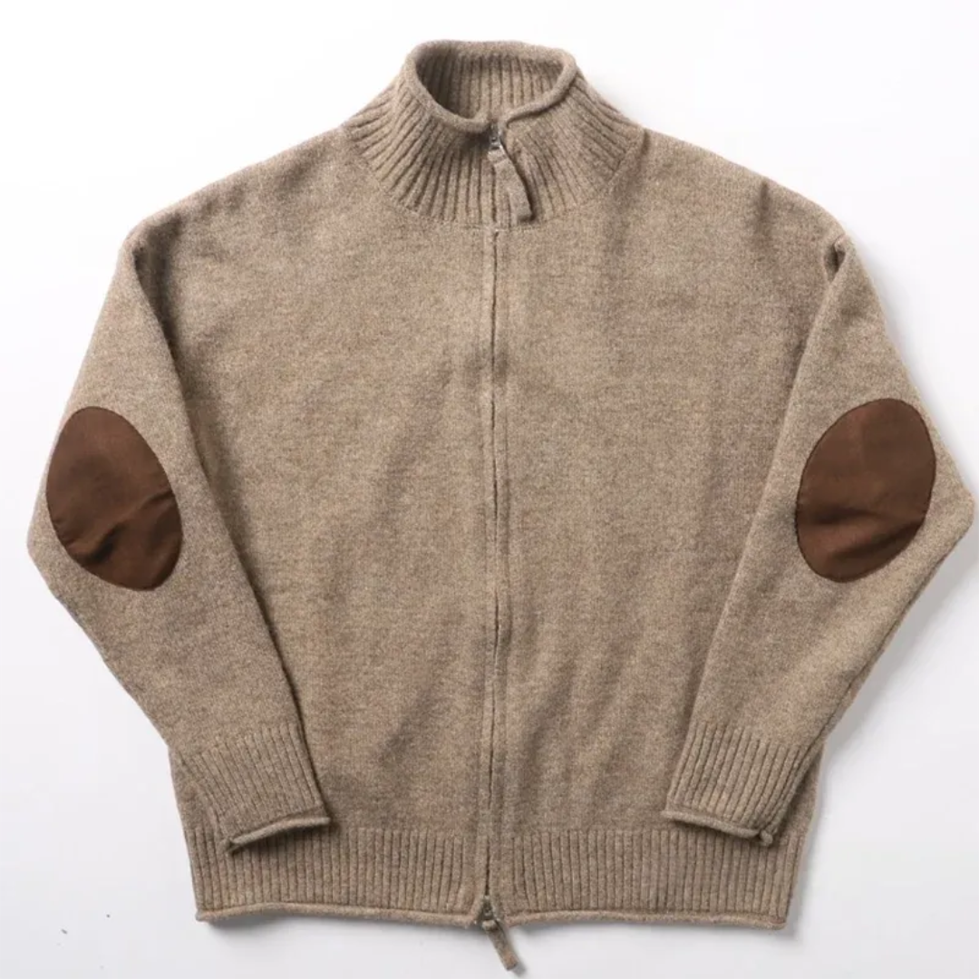 Nolan Full Zip Wool Cardigan