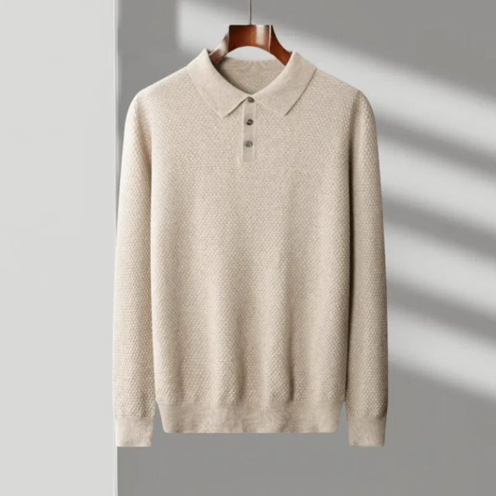 Oscar Wool Knit Polo Shirt
