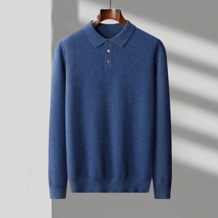 Oscar Wool Knit Polo Shirt