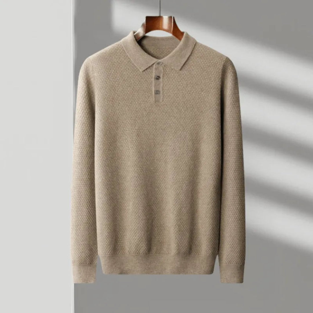 Oscar Wool Knit Polo Shirt