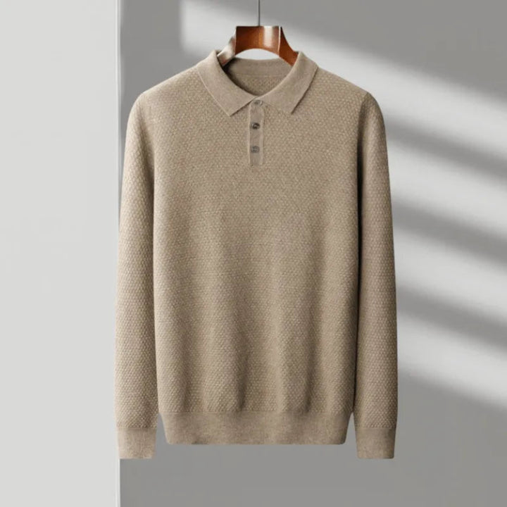 Oscar Wool Knit Polo Shirt