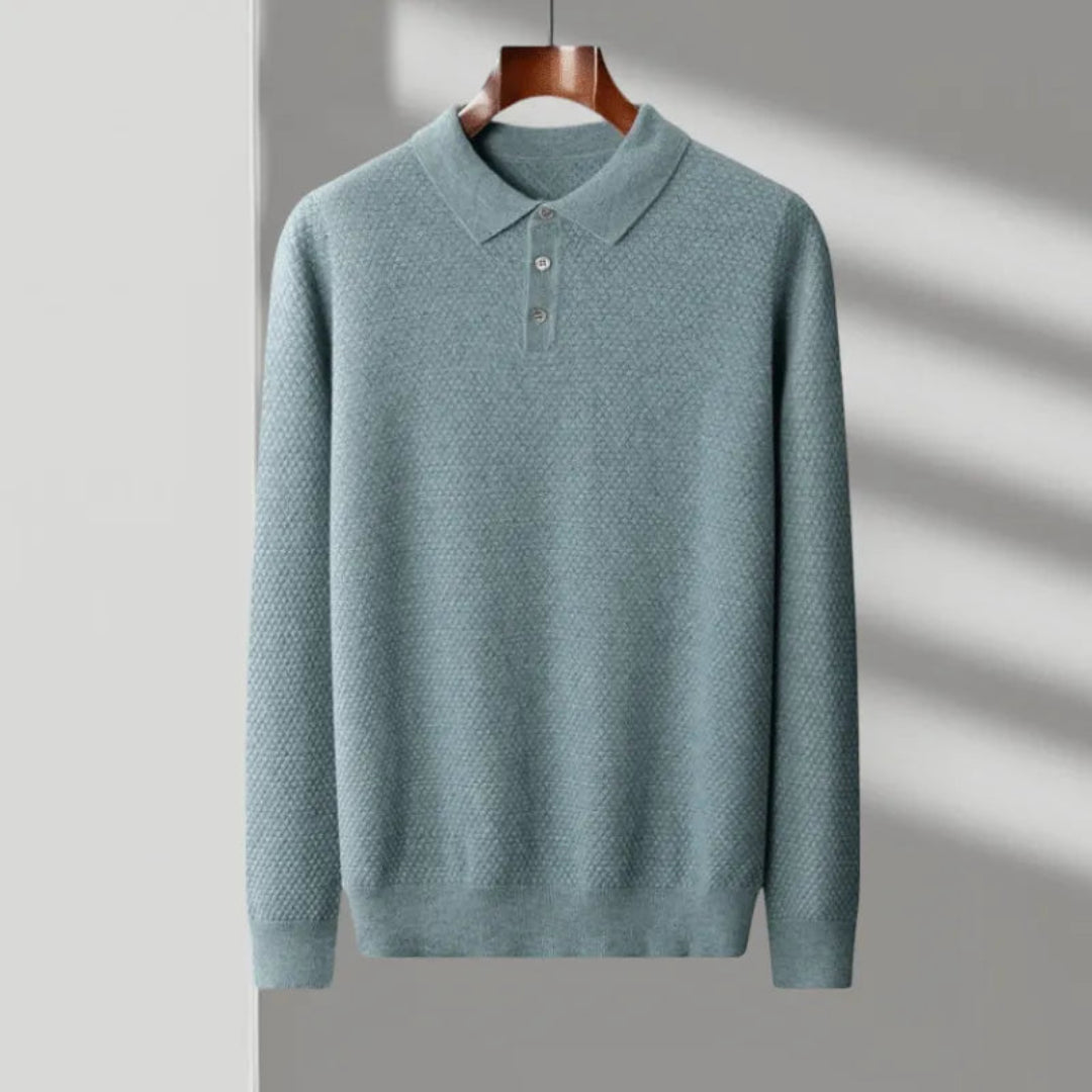 Oscar Wool Knit Polo Shirt