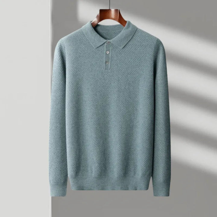 Oscar Wool Knit Polo Shirt