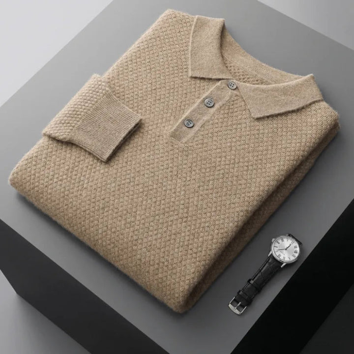 Oscar Wool Knit Polo Shirt