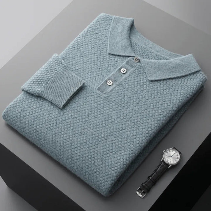 Oscar Wool Knit Polo Shirt
