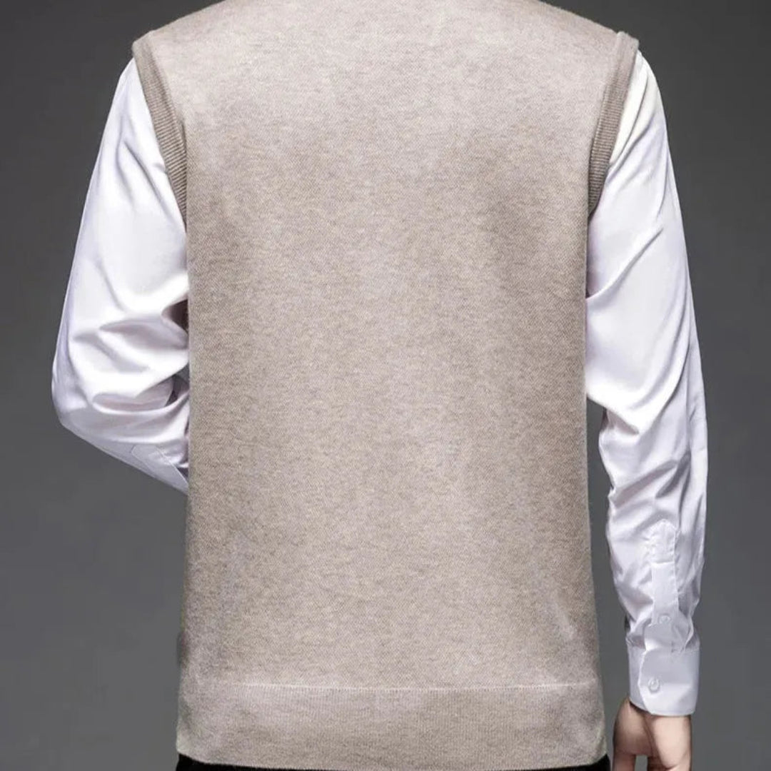Paul Classic Argyle Wool Knit Vest