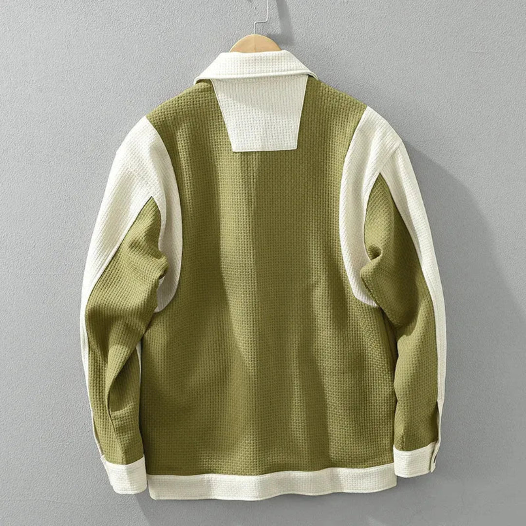 Paul Dual-Tone Waffle Textured Jacket