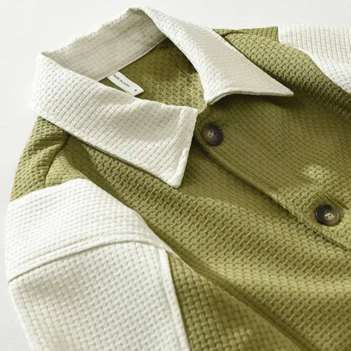 Paul Dual-Tone Waffle Textured Jacket