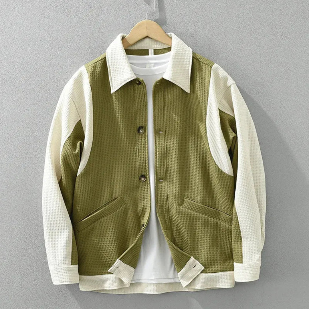 Paul Dual-Tone Waffle Textured Jacket