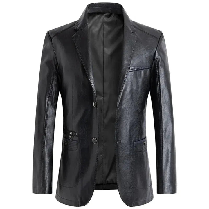 Piolo Tailored Faux Leather Jacket