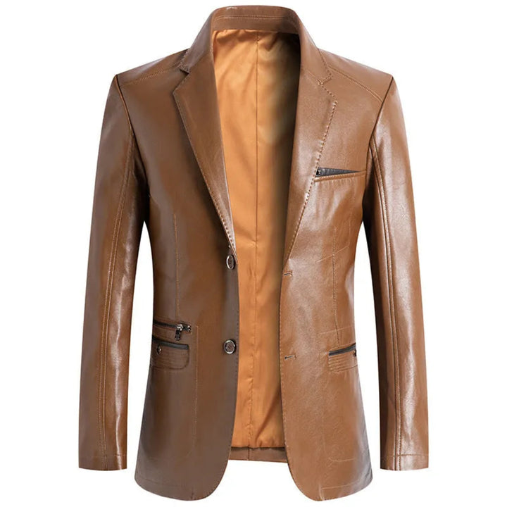 Piolo Tailored Faux Leather Jacket