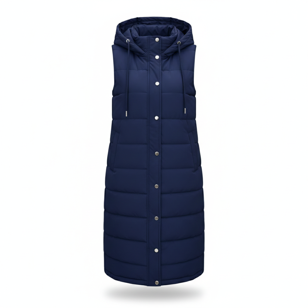 Puffer Hooded Sleeveless Coat LionStyle Lion Style