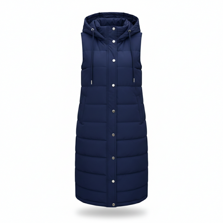 Puffer Hooded Sleeveless Coat LionStyle Lion Style